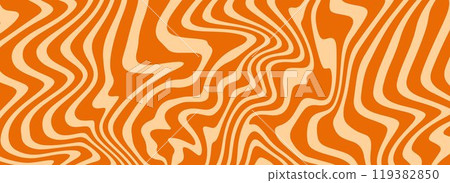 Retro caramel color liquid texture. Salted caramel dessert background. Wavy swirl candy pattern for poster, cover, banner, pamphlet, flyer. 60s or 70s style retro sweet nougat hippie wallpaper. Vector Retro caramel color liquid texture. Salted caramel dessert background. Wavy swirl candy pattern for poster, cover, banner, pamphlet, flyer. 60s or 70s style retro sweet nougat hippie wallpaper. Vector 119382850