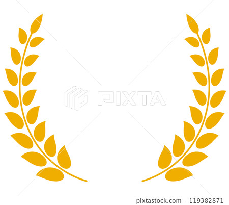 Golden laurel illustration Golden laurel illustration 119382871