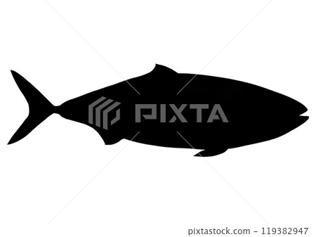 黃尾魚剪影 黃尾魚剪影 119382947