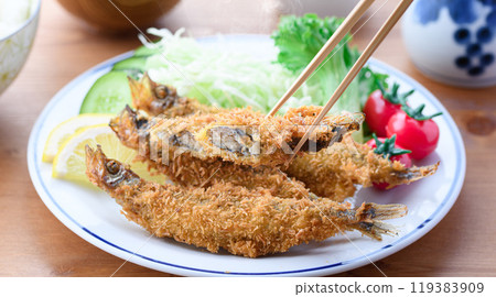 Fried Shishamo roe Fried Shishamo roe 119383909