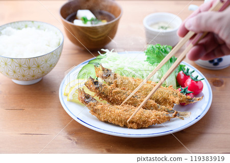 Fried Shishamo roe 119383919