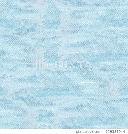 Blue wash abstract seamless watercolor background. Sky with some clouds. High quality hand drawn illustration. Perfect as a design element for landscapes, cards, backgrounds 119383944