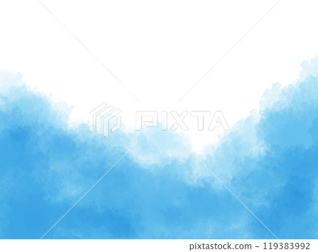 Hand-drawn watercolor pattern, transparent background material 119383992