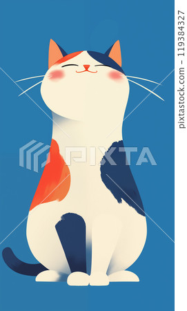 卡通猫插画 卡通猫插画 119384327