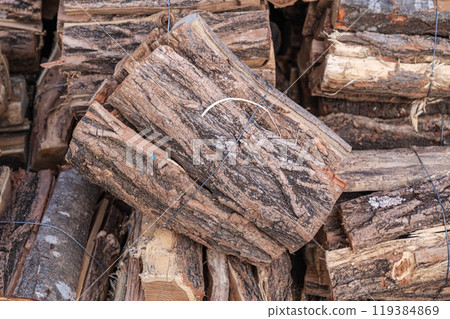 Bundle of firewood 119384869