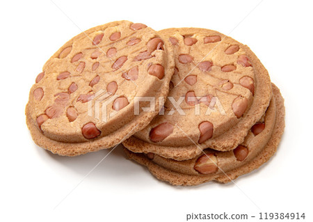 Nanbu Senbei, a traditional snack from the Tohoku region Nanbu Senbei, a traditional snack from the Tohoku region 119384914
