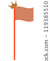Copper flag illustration 119385510