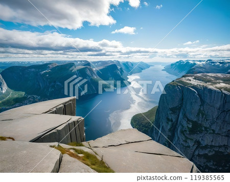 A spectacular view from a huge monolith 119385565