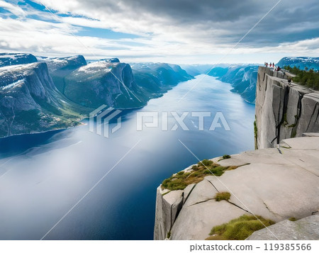 A spectacular view from a huge monolith 119385566