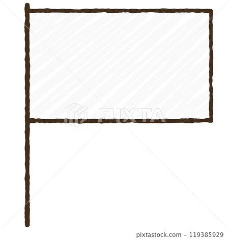 簡單的旗幟插圖 119385929