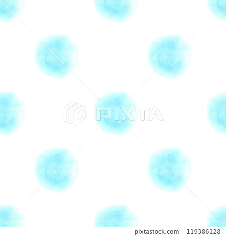 Seamless pattern of abstract light blue watercolor stain isolated on white background. Hand drawn illustration of blot. Delicate pastel spot for background, printing on paper, card, packaging, fabric. Seamless pattern of abstract light blue watercolor stain isolated on white background. Hand drawn illustration of blot. Delicate pastel spot for background, printing on paper, card, packaging, fabric. 119386128