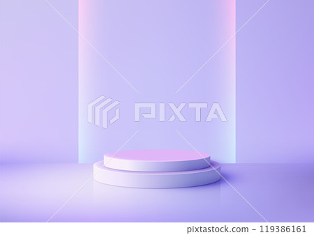 Minimalist 3D podium in pastel purple with soft light beams for product display mockup, serene modern design for branding, showroom, and showcase presentations Minimalist 3D podium in pastel purple with soft light beams for product display mockup, serene modern design for branding, showroom, and showcase presentations 119386161