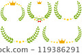 Laurels illustration set 119386291