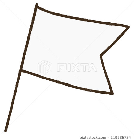 簡單的旗幟插圖 119386724