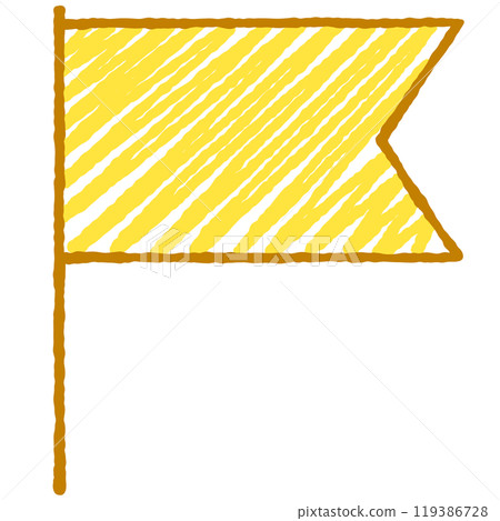 簡單的旗幟插圖 119386728