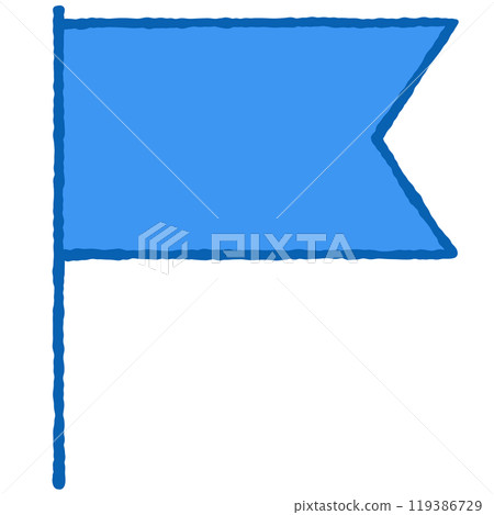 簡單的旗幟插圖 119386729