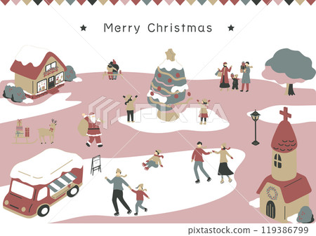 people enjoying christmas 119386799