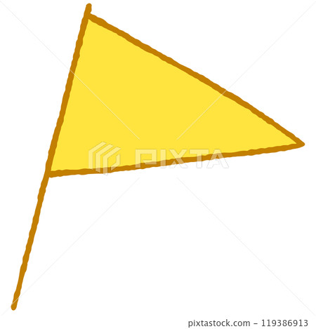 簡單的旗幟插圖 119386913