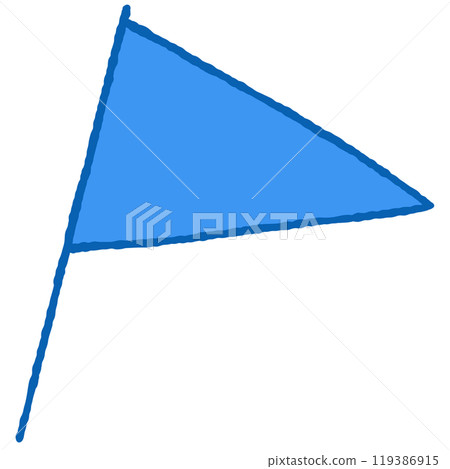 簡單的旗幟插圖 119386915