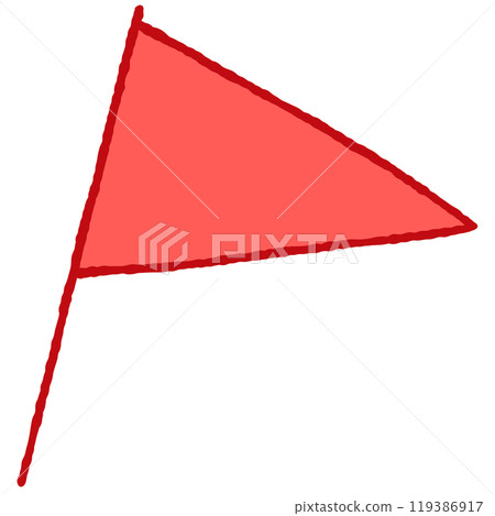 簡單的旗幟插圖 119386917