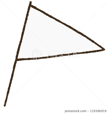 簡單的旗幟插圖 119386919