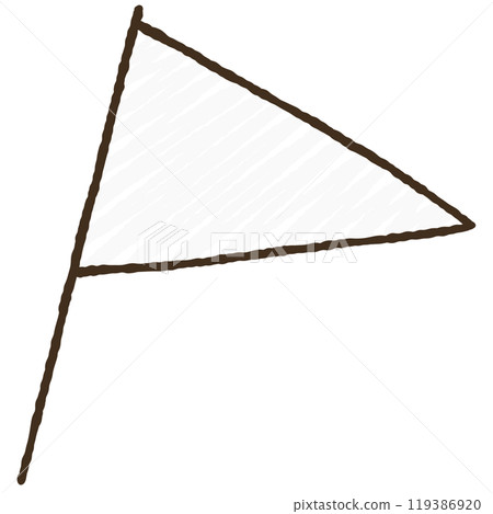 簡單的旗幟插圖 119386920