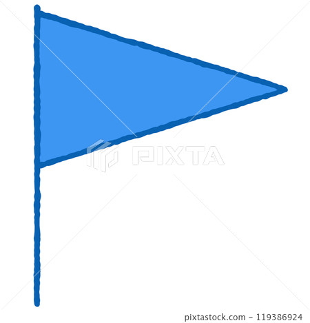 簡單的旗幟插圖 119386924