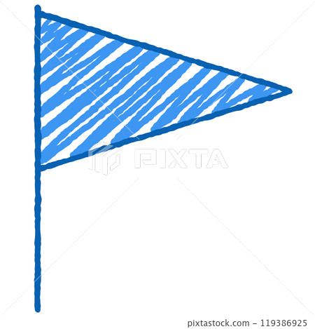 簡單的旗幟插圖 119386925