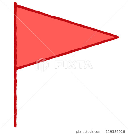 簡單的旗幟插圖 119386926
