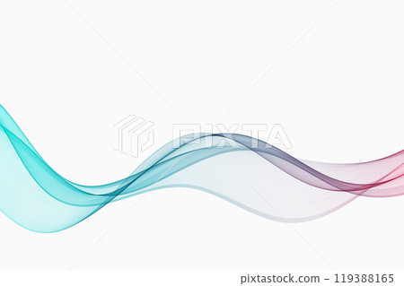 Abstract wave design element, a flow of curved lines. 119388165
