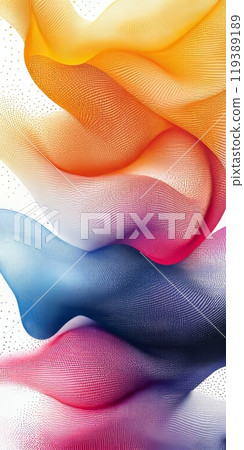 Abstract colorful flowing wave pattern design 119389189