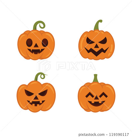 Halloween pumpkin icon 119390117