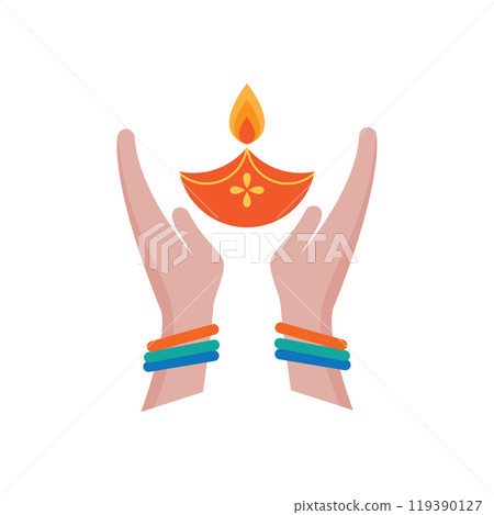 Diwali Canddle icon Diwali Canddle icon 119390127