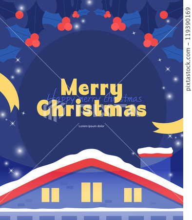 Christmas Holiday Illustration Template 119390169
