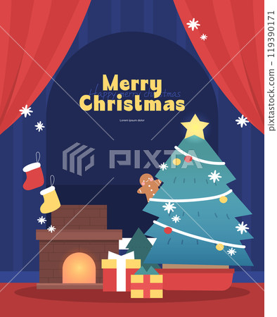 Christmas Holiday Illustration Template Christmas Holiday Illustration Template 119390171