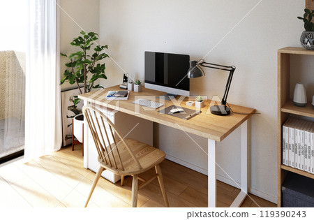 Living alone, One room, Working from home, Home office, Natural interior Living alone, One room, Working from home, Home office, Natural interior 119390243