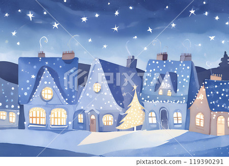 下雪的聖誕節之夜 119390291