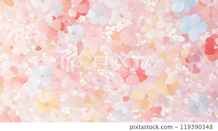 Flower wallpaper material (Generative AI) 119390348