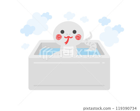 白蛇人物洗澡的插圖 白蛇人物洗澡的插圖 119390734