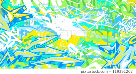 Modern Abstract Hip Hop Urban Street Art Graffiti Style Vector Illustration Background Template Modern Abstract Hip Hop Urban Street Art Graffiti Style Vector Illustration Background Template 119391202