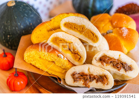 南瓜蘑菇燒 119391541