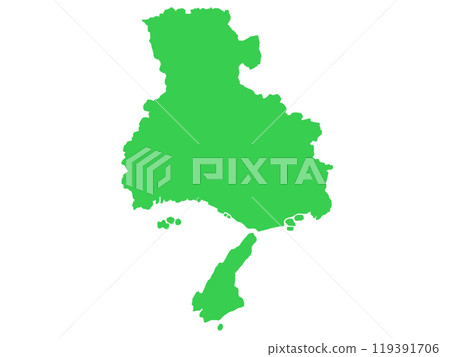 A slightly loose map of Hyogo Prefecture without borders 119391706