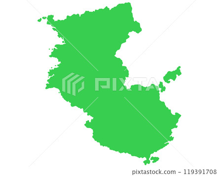 A slightly loose map of Wakayama prefecture without borders 119391708