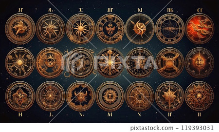 Astrological horoscope collection 119393031