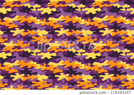 多彩和流行迷彩無縫圖案背景 119393247