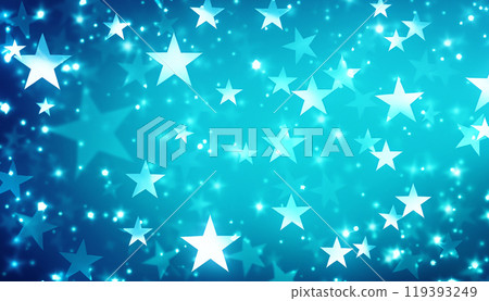 藍色抽象背景與閃閃發光的星星 119393249
