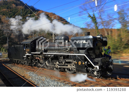 Chichibu Railway: C58363 Paleo Express equipped with Goto differential with JNR mark, performing turning work at Mitakeguchi Station Chichibu Railway: C58363 Paleo Express equipped with Goto differential with JNR mark, performing turning work at Mitakeguchi Station 119393288