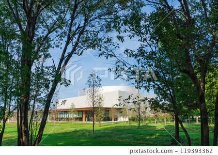 豐田市立博物館矗立在一座小山上,俯瞰豐田市容(愛知縣豐田市) 豐田市立博物館矗立在一座小山上,俯瞰豐田市容(愛知縣豐田市) 119393362