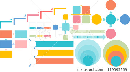 Business frame graphic material illustration Business frame graphic material illustration 119393569