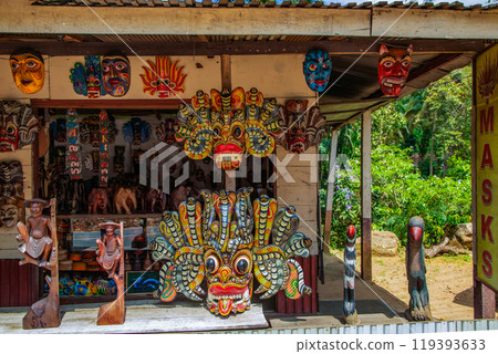 souvenir homemade handmade wooden masks souvenir homemade handmade wooden masks 119393633